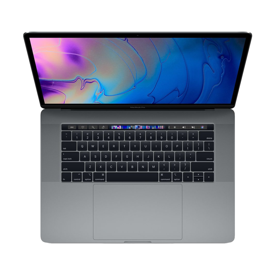 MacBook Pro 16-inch laptop in silver colour with touch bar